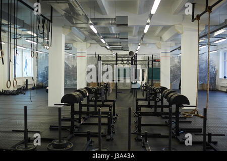 Vuota la sala di allenamento Foto Stock