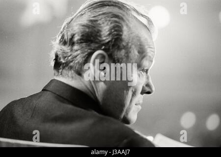 Willy Brandt presso la SPD congresso a Bonn, 1971 Foto Stock