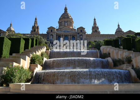 Museo nazionale d'Arte della Catalogna a Barcellona, Spagna Foto Stock