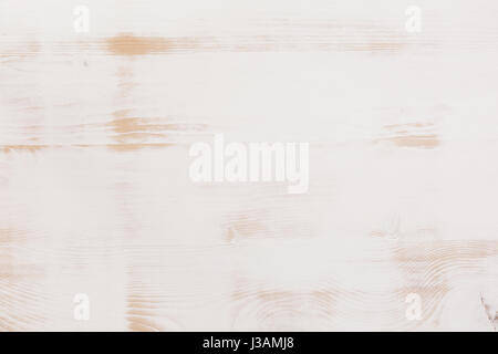 Legno bianco rustico texture di sfondo vista superiore Foto Stock