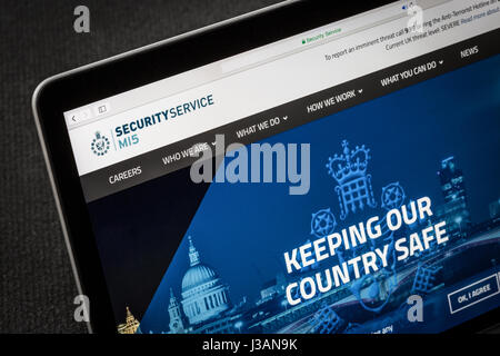 MI5 sicurezza sul sito web del servizio Foto Stock