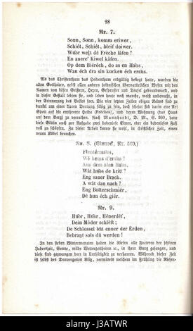 Die luxemburger Kinderreime (Rhymes per bambini lussemburghesi) è una raccolta di rime e poesie tradizionali del Lussemburgo, curata da Fontaine. Mette in mostra la cultura lussemburghese e le tradizioni popolari tramandate da generazioni. Foto Stock
