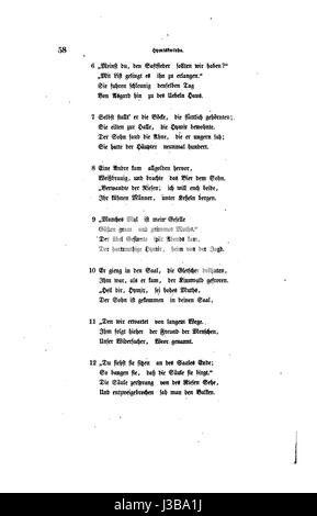 Pagina 66 da *Die Edda*, un'importante raccolta di testi norreni che esplorano miti, poesie e narrazioni storiche dalla Scandinavia. Foto Stock