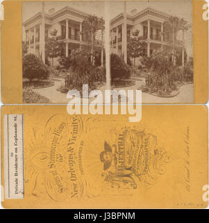 Esplanade Avenue House scheda Stereo Lilienthal Foto Stock