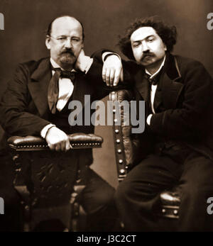 Erckmann Chatrian woodburytype Foto Stock