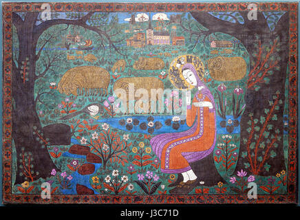 Il "cartone Jeanne d'Arc" di Dorignac è un pezzo artistico che ritrae l'eroina francese Giovanna d'Arco. Il pezzo, spesso usato come studio per opere più grandi, raffigura Giovanna in una posa potente ed eroica. Foto Stock