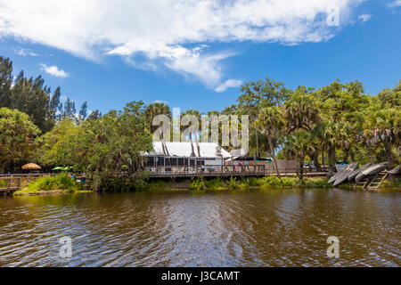 Snook Haven ristorante sulla Scenic Myakka River nella contea di Sarasota in Florida Venezia Foto Stock