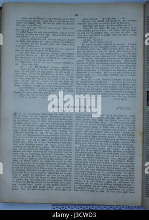 Una pagina dell'edizione 1893 di "Die Gartenlaube", una rivista illustrata tedesca, con articoli e illustrazioni che riflettono i temi culturali e sociali dell'epoca. Foto Stock