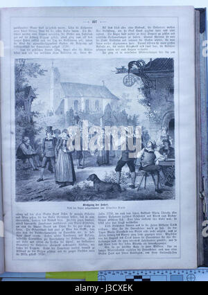 Die Gartenlaube era una rivista illustrata tedesca che presentava argomenti culturali e letterari. L'edizione del 1868, numero 357, contiene probabilmente articoli, immagini e saggi significativi del periodo. Foto Stock