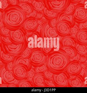 Mazzo di rose Random Pattern senza giunture Illustrazione Vettoriale