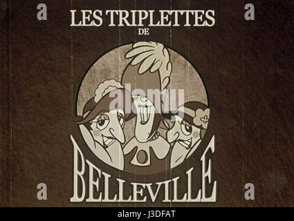 Les Triplettes di Belleville de le triplette di Belleville Anno: 2003 - FRANCIA DIRETTORE: Sylvain Chomet animazione Foto Stock