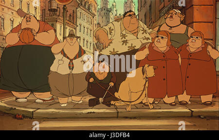 Les Triplettes di Belleville de le triplette di Belleville Anno: 2003 - FRANCIA DIRETTORE: Sylvain Chomet animazione Foto Stock