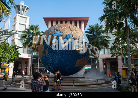 Singapore Repubblica di Singapore, Asia, Universal Studios in Sentosa Foto Stock