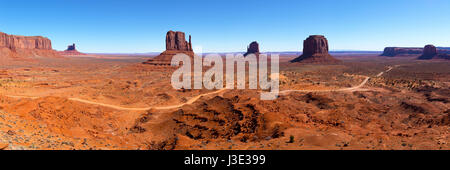 Il parco tribale Navajo Monument Valley, Arizona Foto Stock