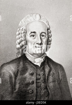 Emanuel Swedenborg, 1688 - 1772. Scienziato svedese, filosofo, teologo revelator e mistico. Da Hutchinson nella storia delle nazioni, pubblicato 1915. Foto Stock