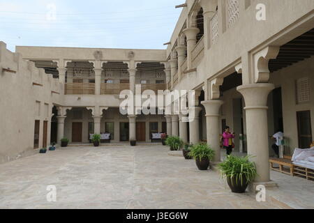La casa dello Sceicco Saeed Al Maktoum (museo Port Rashid dubai) casa dello sceicco Khalifa bin Saeed Al Maktoum Foto Stock