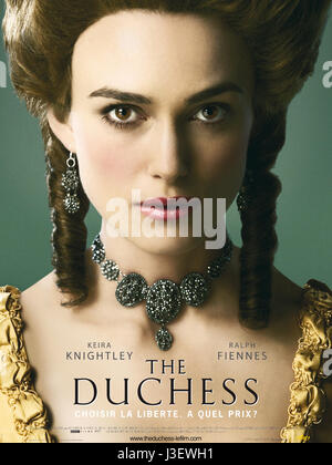 La Duchessa Anno : 2008 Direttore : Saul Dibb Keira Knightley poster del filmato Foto Stock