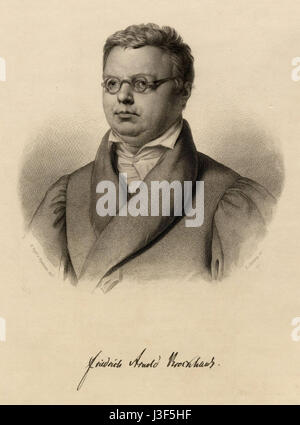 Friedrich Arnold Brockhaus da Sichling Foto Stock