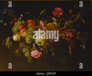 Ghirlanda di fiori e frutti di Jan Davidsz de Heem Mauritshuis 49 Foto Stock