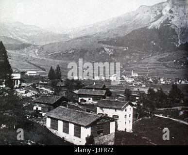 Flims um 1900 Foto Stock