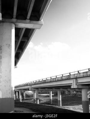 Autostrada cavalcavia ponti di Mopac Expressway in Austin Foto Stock