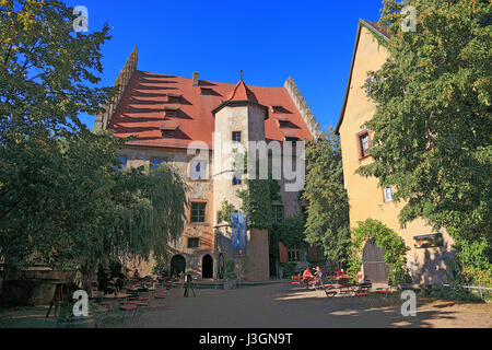 Deutschland, Unterfranken, Marktgemeinde Sommerhausen, Das kleine Schloesschen, Ansicht vom Hof Foto Stock