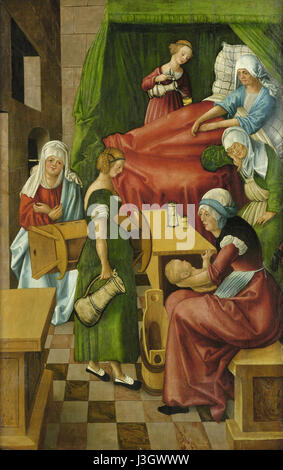Geburt Mariens um 1520 Foto Stock