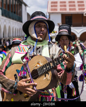 La celebrazione del Carnevale nella città di Ayacucho. Perù. sud america. Foto Stock