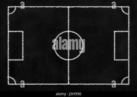 Chalkboard Soccer sfondo. Foto Stock