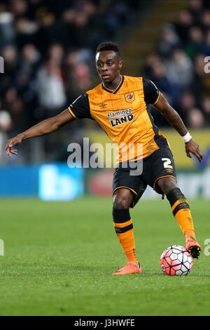 Mosè ODUBAJO SCAFO SCAFO FC FC KC Stadium Hull Inghilterra 08 Marzo 2016 Foto Stock