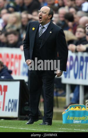 RAFAEL BENITEZ Newcastle United FC MANAGER Newcastle United FC MANAGER St James Park Newcastle Inghilterra 20 Marzo 2016 Foto Stock