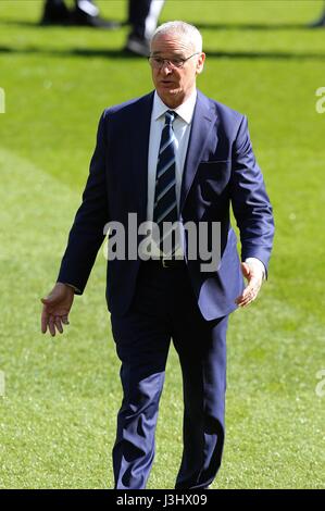 CLAUDIO RANIERI Leicester City FC MANAGER SUNDERLAND STADIUM DI LUCE Inghilterra 10 aprile 2016 Foto Stock