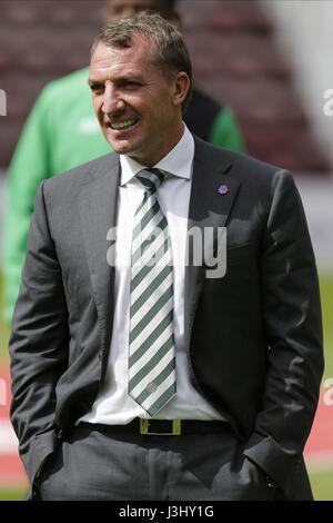 BRENDAN RODGERS CELTIC MANAGER TYNECASTLE STADIUM EDIMBURGO SCOZIA 07 Agosto 2016 Foto Stock