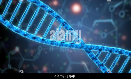 Elica di dna struttura genetica scienza ricerca Foto Stock