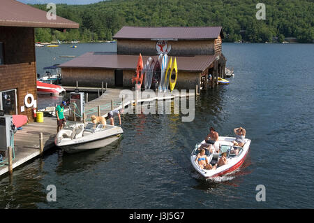 Lago Squam a Holderness, New Hampshire, STATI UNITI D'AMERICA Foto Stock