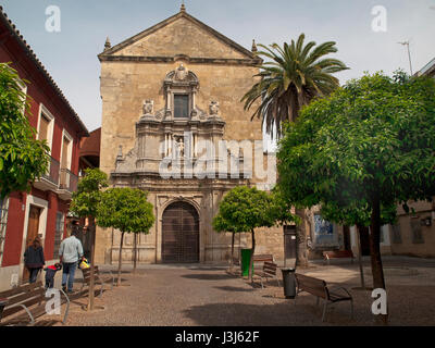 Compas de San Francisco, una piccola piazza e chiesa di Cordoba, Spagna Foto Stock