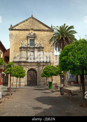 Compas de San Francisco, una piccola piazza e chiesa di Cordoba, Spagna Foto Stock