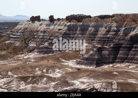 Interessante formazione geografica nel Deserto Dipinto di Arizona Foto Stock