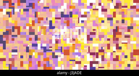 Sfondo geometrico Pattern Seamless Square Pixel Art Foto Stock