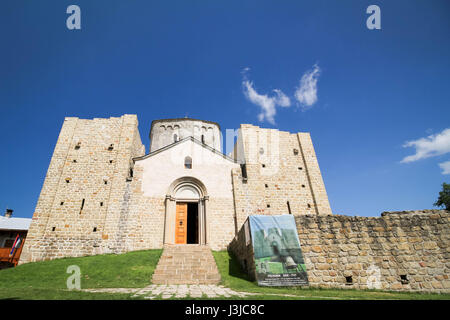 Il serbo monastero ortodosso Djurdjevi Stupovi o San Giorgio Monastero nei pressi di Novi Pazar, Serbia bult in 1166 da Grand Prince Stefan Nemanja Foto Stock