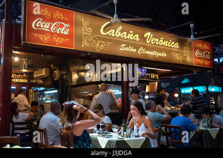 Cabaña Veronica, ristorante porto mercato coperto Montevideo Uruguay Foto Stock