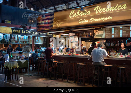 Cabaña Veronica, ristorante porto mercato coperto Montevideo Uruguay Foto Stock