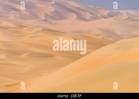 Liwa Oasis, Abu Dhabi , Emirati Arabi Uniti : i; terreno sabbioso di dune sul deserto del quarto vuoto (Rub' al Khali) della penisola arabica è il Foto Stock