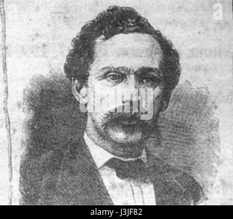 Gustav Nachtigal era un medico, esploratore e studioso tedesco, meglio conosciuto per le sue spedizioni in Africa. I suoi lunghi viaggi contribuirono significativamente alla comprensione del continente africano durante il XIX secolo, concentrandosi sulla regione del Sahel e sugli ambienti desertici. Foto Stock
