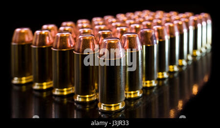 Pallottole calibro 40 Smith Wesson Foto Stock