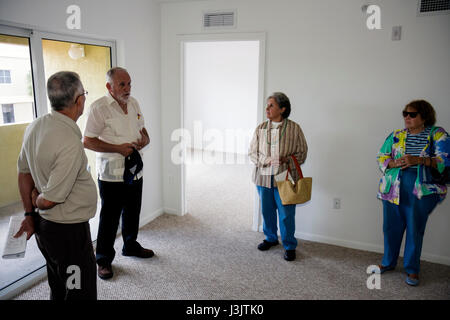 Miami Florida,Little Havana,Flagler Street,Fair di proprietà economica,Villas Godoy condominium,residenziale,appartamento,appartamenti,appartamento,appartamenti,edificio Foto Stock