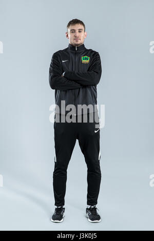 Ritratto di Calcio Croata player Nikica Jelavic di Guizhou Hengfeng Zhicheng F.C. per il 2017 Chinese Football Association Super League, nella città di Guiyang, a sud-ovest della Cina di Guizhou, 23 febbraio 2017. Foto Stock