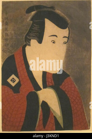 Ichikawa Yaozo III come Tanabe Bunzo, woodblock Print by Sharaku, Honolulu Foto Stock