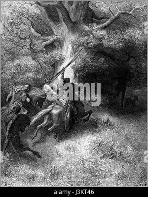 Gustave dore bibel morte di Assalonne Foto Stock