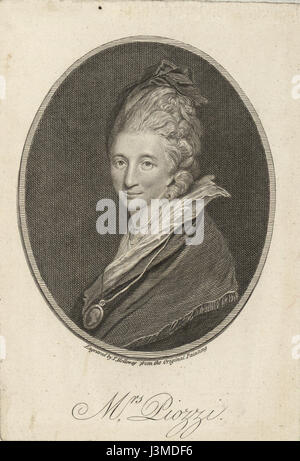 Hester Lynch Thrale (Mrs Piozzi) 02185 Foto Stock